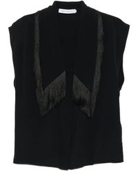 SIMONA CORSELLINI - Fringe-Trim Sleeveless Shirt - Lyst
