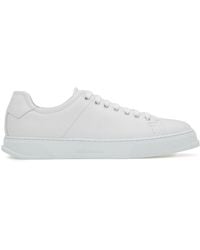 Ferragamo - Lace-up Leather Sneakers - Lyst