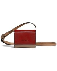 Marni - Colour-Block Leather Crossbody Bag - Lyst