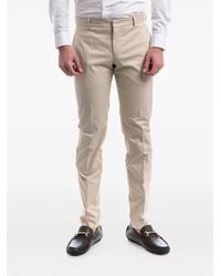 PT Torino - Cotton-Blend Straight-Leg Trousers - Lyst