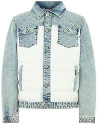 Moorer - Padded Denim Jacket - Lyst