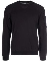 C.P. Company - Cotton Sea Island Crewneck Lens Knit - Lyst