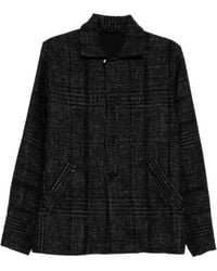 Ma+ - Check-Pattern Two-Pocket Shirt Jacket - Lyst
