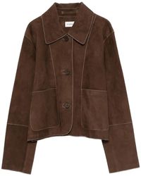 P.A.R.O.S.H. - P. A.R. O.S. H. "Minuetto" Suede Jacket - Lyst