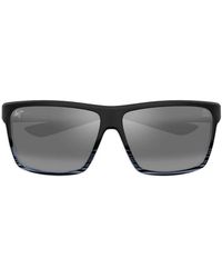 Maui Jim - Alenuihaha Striped Square Sunglasses - Lyst