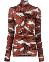 Colville - Top Met Abstracte Print - Lyst