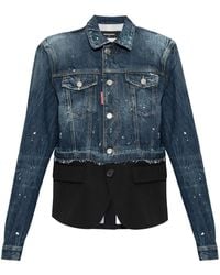 DSquared² - Veste En Coton À Patch Logo - Lyst