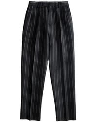 Wacko Maria - Pleated Pinstripe Trousers - Lyst