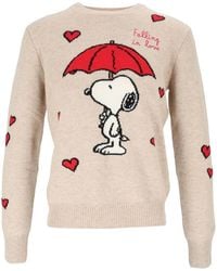 MC2 Saint Barth - X Peanuts Intarsia-Knit Sweater - Lyst