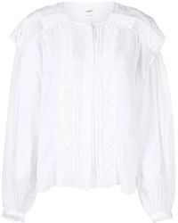 Isabel Marant - Georgina Lace-Detail Blouse - Lyst