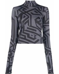McQ - Top con estampado geométrico - Lyst