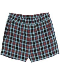 NAMACHEKO - Leonida Checked Shorts - Lyst
