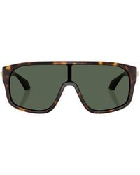 Versace - Medusa Plaque Rectangle-Frame Sunglasses - Lyst