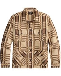 RRL - Plaid Cotton Shirt - Lyst