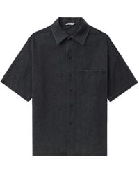 AURALEE - Short-sleeved Denim Shirt - Lyst