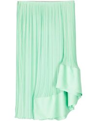Lanvin - Asymmetric Pleated Skirt - Lyst