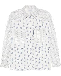 Maison Labiche - Paisley-Print Patch-Detail Shirt - Lyst