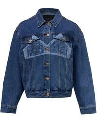 Pushbutton - Veste En Jean À Imprimé Graphique - Lyst