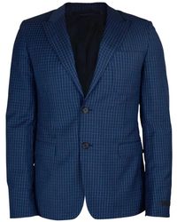 Prada - Geruite Blazer Met Knopen - Lyst