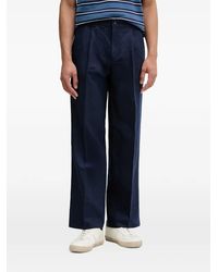 Benetton - Pleated Straight-Leg Trousers - Lyst