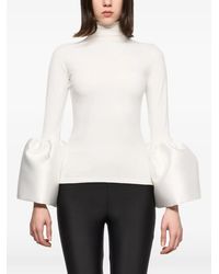 Atu Body Couture - High-Neck Bell-Sleeve Top - Lyst
