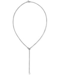 John Hardy - Sterling Surf Y Diamond And Pearl Necklace - Lyst