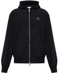 Burberry - Hombre Sudadera De Algodón Con Capucha Y Cremallera - Lyst
