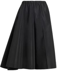 Patou - Asymmetric Faille Shorts - Lyst