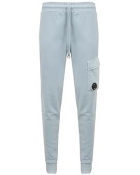 C.P. Company - Cotton Diagonal Fleece Cargo Lens Sweatpants - Lyst