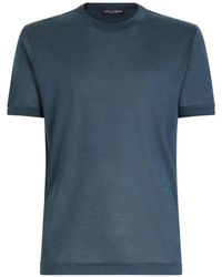 Dolce & Gabbana - Silk Jersey T-Shirt - Lyst