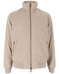 Peserico - Casual High Collar Textured Jacket - Lyst