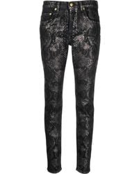 Roberto Cavalli - Python Print Slim-Fit Trousers - Lyst