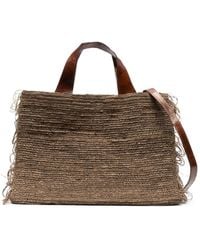 IBELIV - Onja Woven Fringed Tote Bag - Lyst