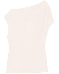 TOTEME - One-Shoulder Textured Top - Lyst