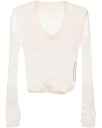 Rick Owens - Cut-out Open-knit Top - Lyst