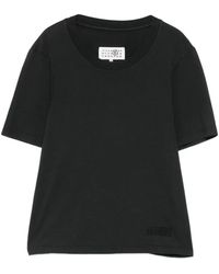 MM6 by Maison Margiela - Logo-Embossed T-Shirt - Lyst
