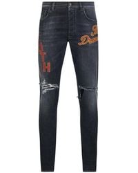Amiri - South Cali Distressed Skinny Jeans - Lyst