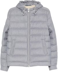 Eleventy - Hooded Quilted Jacket - Lyst