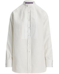 Ralph Lauren - Kristin Band-Collar Shirt - Lyst