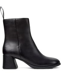 Camper - 65Mm Kora Leather Block-Heel Ankle Boots - Lyst