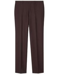Burberry - Striped Wool Mohair Tailored Trousers - Lyst