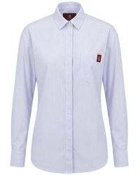 Dondup - Camisa Con Parche Del Logo - Lyst