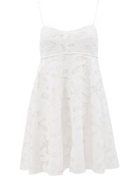 Alexis - Adonna Embroidered Mini Dress - Lyst