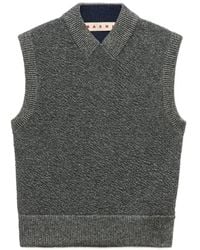 Marni - Wool Vest With Lurex Detailing - Lyst