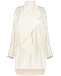 Ellery - Flounced High-Collar Dress - Lyst