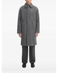 A.P.C. - Button-Fastening Collar Coat - Lyst