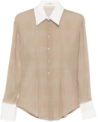 Ermanno Scervino - Check-Pattern Buttoned Shirt - Lyst
