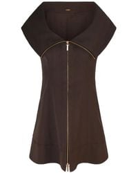 Cult Gaia - Avie Zip-Up Mini Dress - Lyst