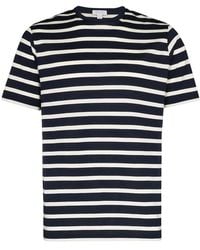 Sunspel - Gestreept T-Shirt - Lyst