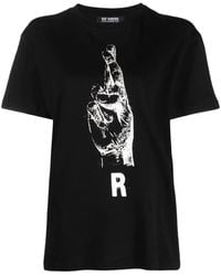 Raf Simons - T-Shirt Mit Grafischem Print - Lyst